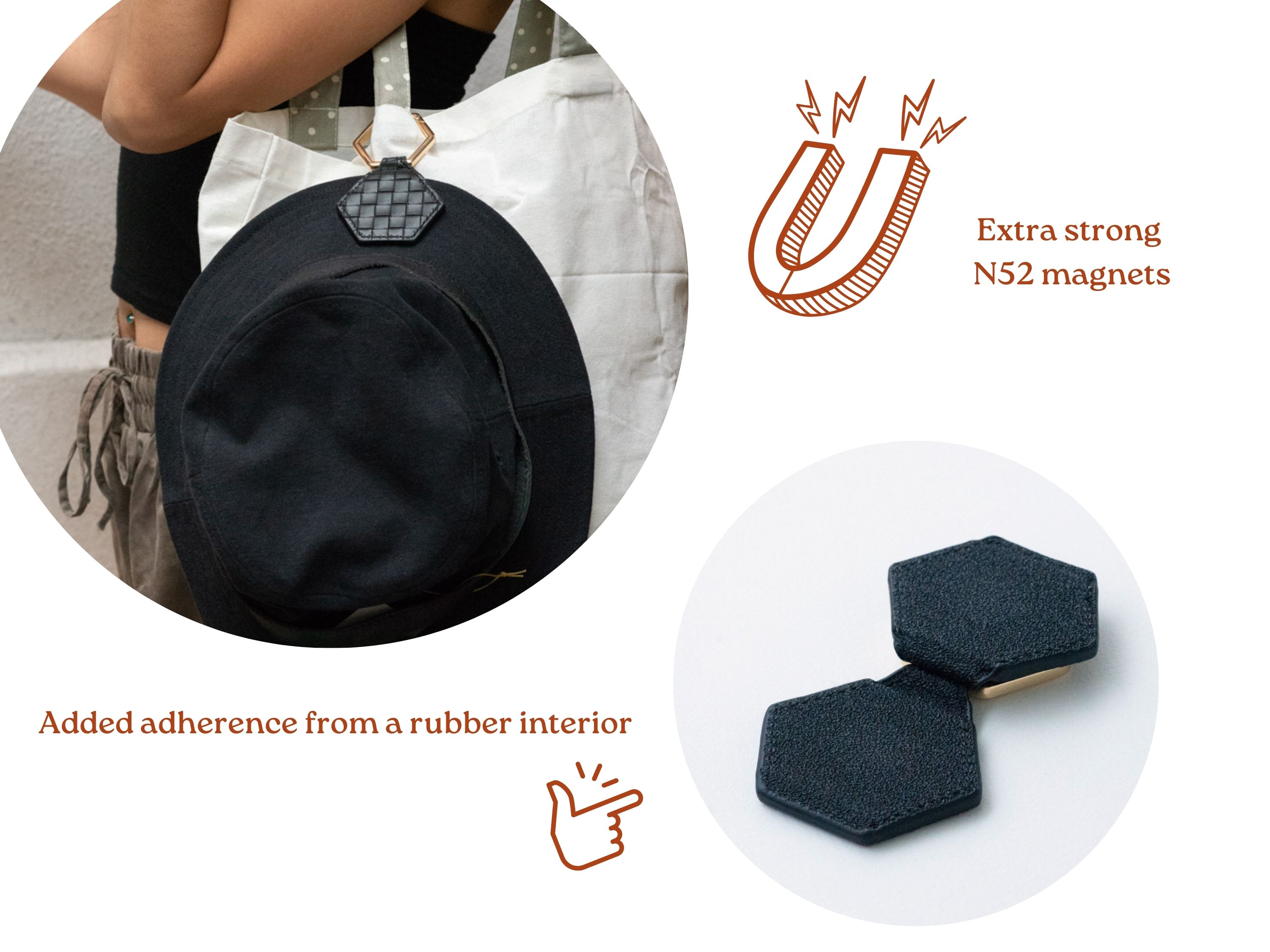 Extra strong N52 magnets with rubber interior